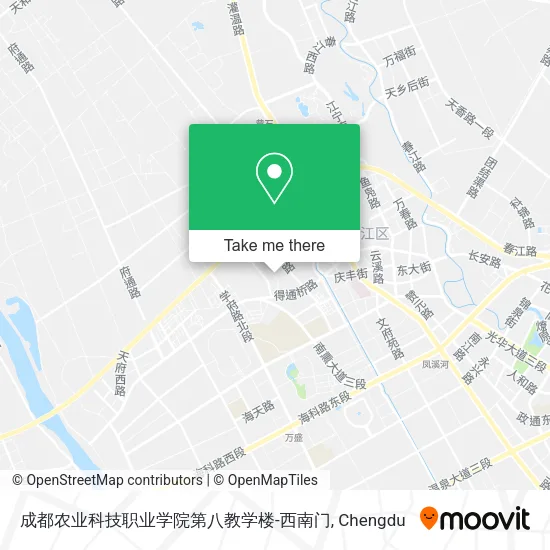 成都农业科技职业学院第八教学楼-西南门 map