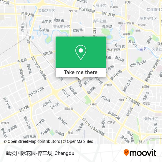 武侯国际花园-停车场 map