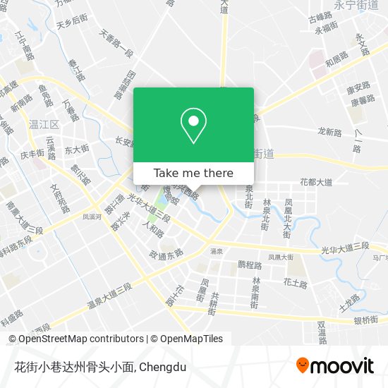 花街小巷达州骨头小面 map