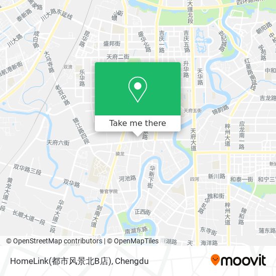 HomeLink(都市风景北B店) map