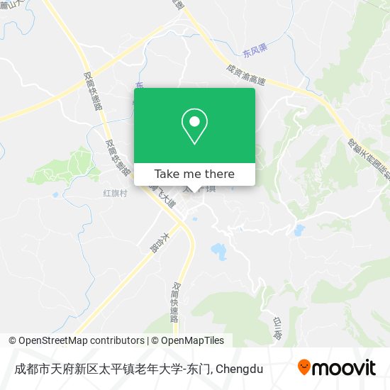 成都市天府新区太平镇老年大学-东门 map