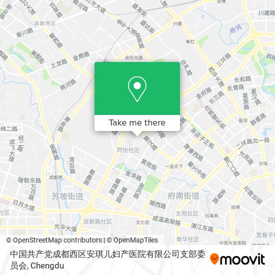 中国共产党成都西区安琪儿妇产医院有限公司支部委员会 map