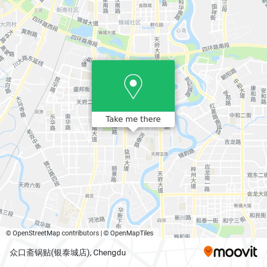 众口斋锅贴(银泰城店) map