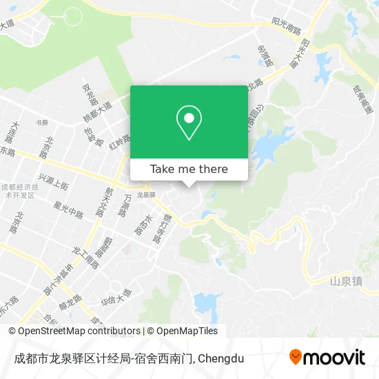 成都市龙泉驿区计经局-宿舍西南门 map
