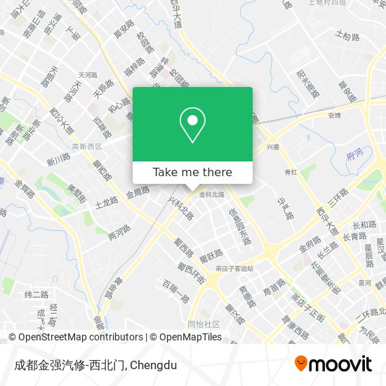 成都金强汽修-西北门 map