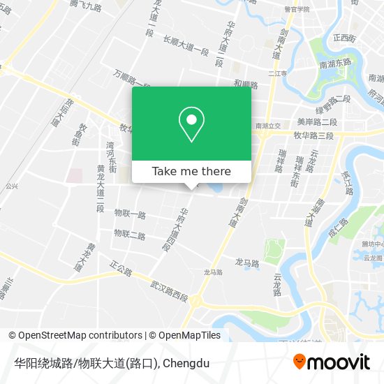 华阳绕城路/物联大道(路口) map