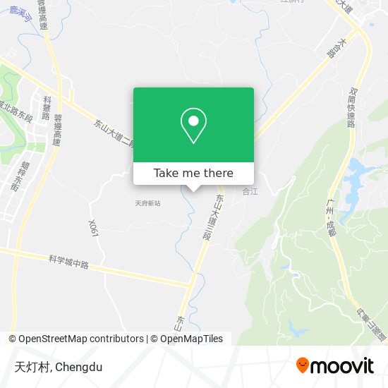 天灯村 map