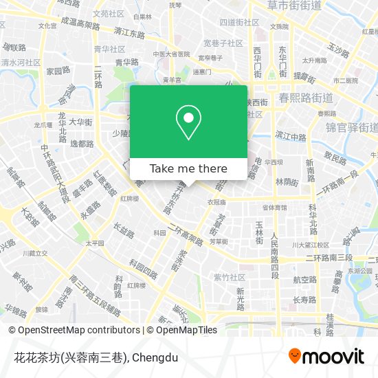 花花茶坊(兴蓉南三巷) map