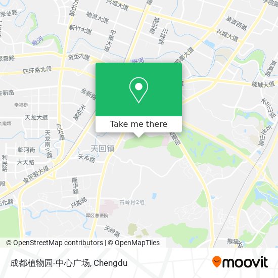 成都植物园-中心广场 map
