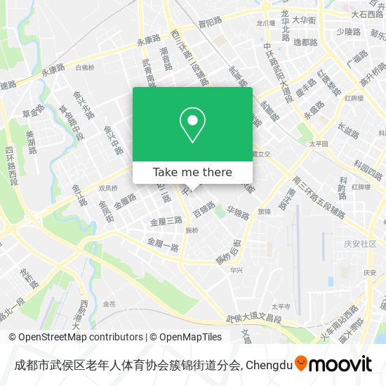 成都市武侯区老年人体育协会簇锦街道分会 map
