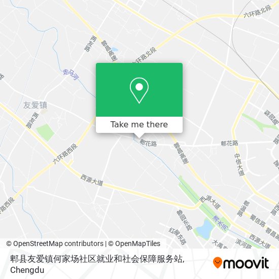 郫县友爱镇何家场社区就业和社会保障服务站 map