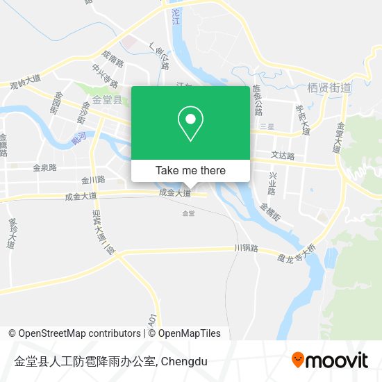 金堂县人工防雹降雨办公室 map
