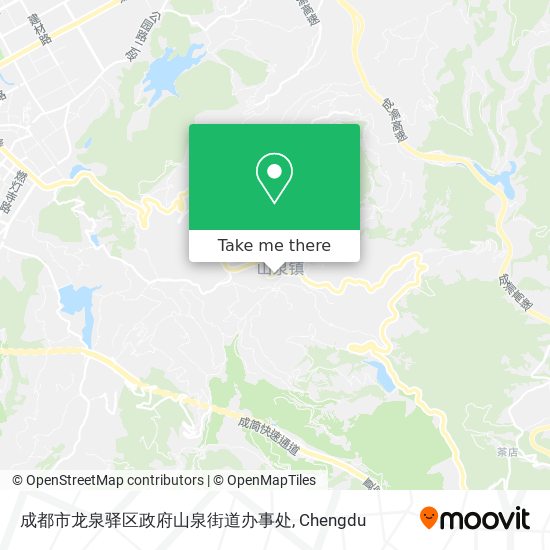 成都市龙泉驿区政府山泉街道办事处 map