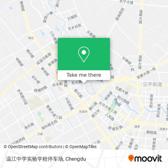 温江中学实验学校停车场 map