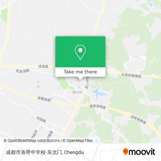 成都市洛带中学校-东北门 map