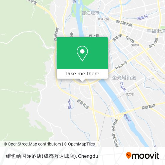 维也纳国际酒店(成都万达城店) map