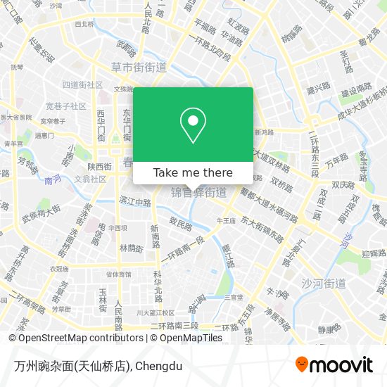 万州豌杂面(天仙桥店) map