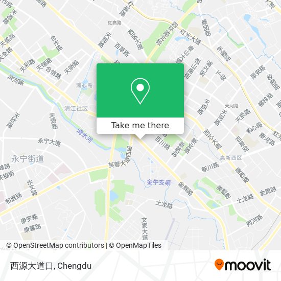 西源大道口 map