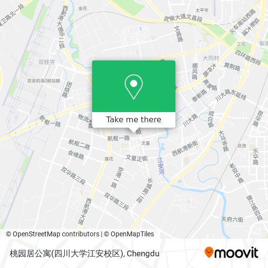 桃园居公寓(四川大学江安校区) map