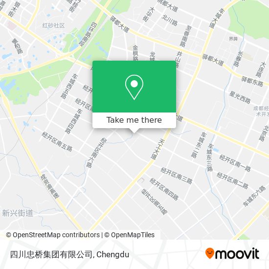 四川忠桥集团有限公司 map