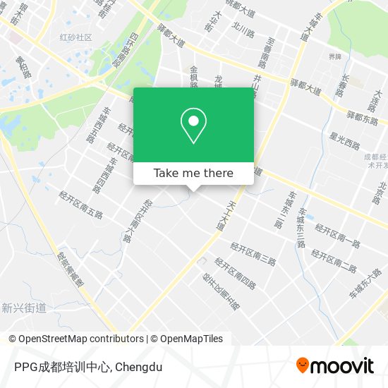 PPG成都培训中心 map