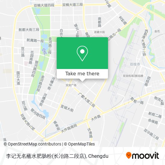李记无名蘸水肥肠粉(长冶路二段店) map