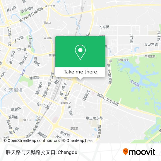 胜天路与天鹅路交叉口 map