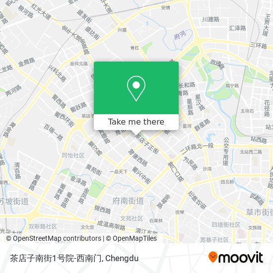 茶店子南街1号院-西南门 map