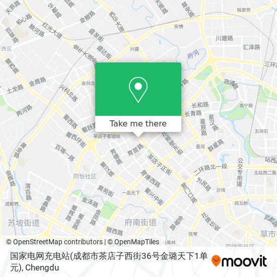 国家电网充电站(成都市茶店子西街36号金璐天下1单元) map