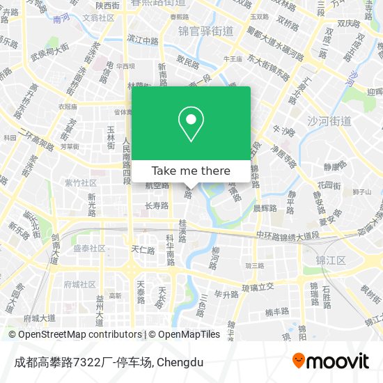 成都高攀路7322厂-停车场 map