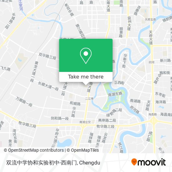 双流中学协和实验初中-西南门 map