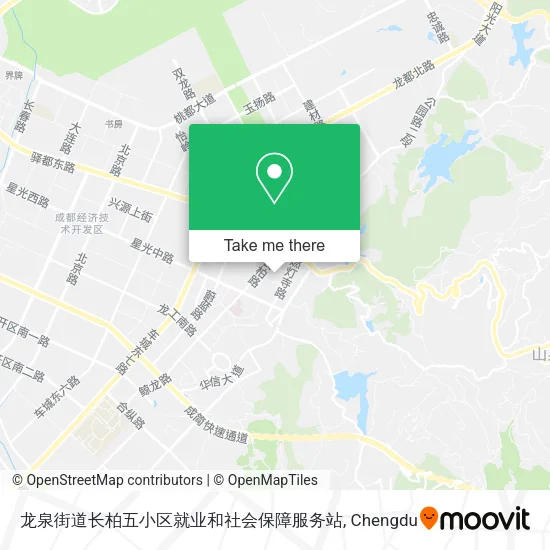 龙泉街道长柏五小区就业和社会保障服务站 map