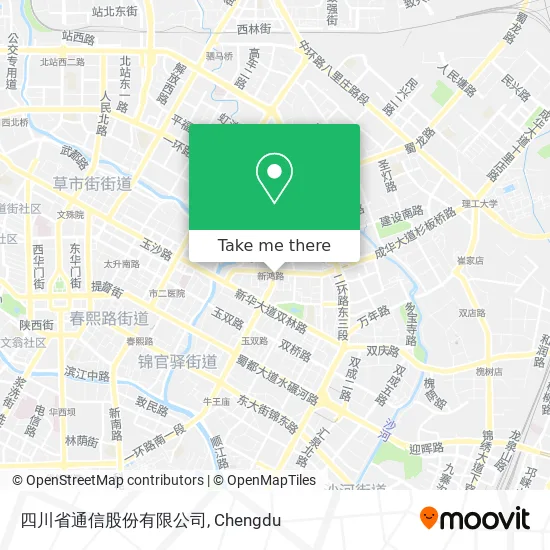 四川省通信股份有限公司 map