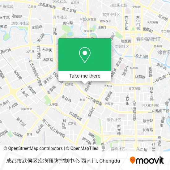 成都市武侯区疾病预防控制中心-西南门 map