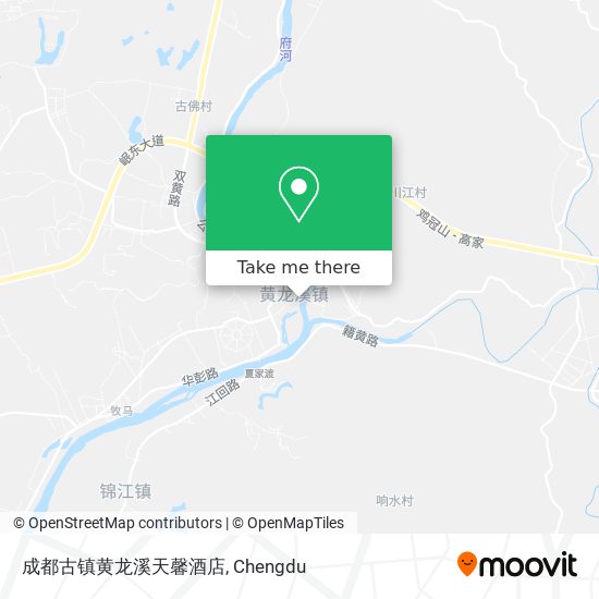 成都古镇黄龙溪天馨酒店 map