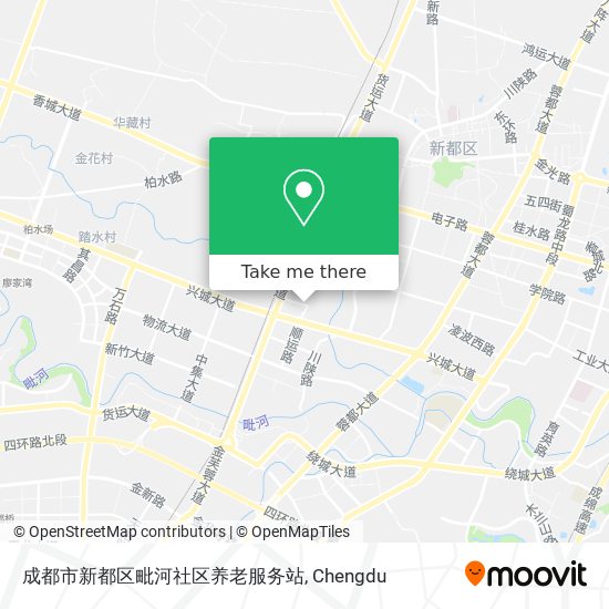 成都市新都区毗河社区养老服务站 map