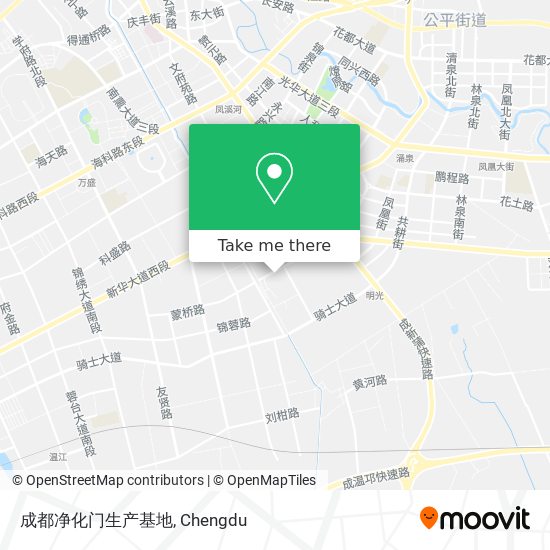 成都净化门生产基地 map