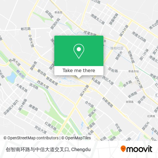 创智南环路与中信大道交叉口 map