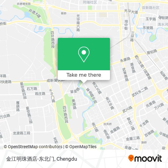 金江明珠酒店-东北门 map
