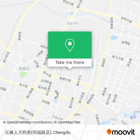 亿稼人大药房(同福路店) map