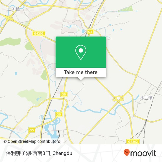 保利狮子湖-西南3门 map