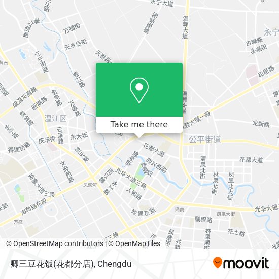 卿三豆花饭(花都分店) map