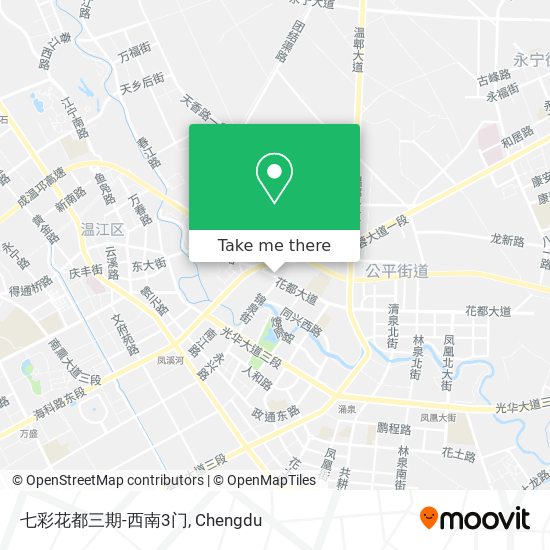 七彩花都三期-西南3门 map