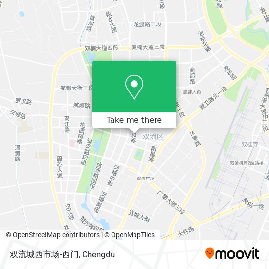 双流城西市场-西门 map