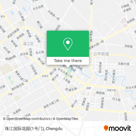 珠江国际花园(1号门) map