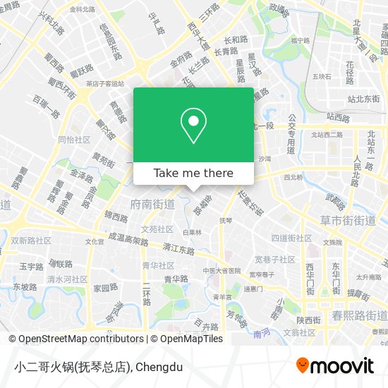 小二哥火锅(抚琴总店) map