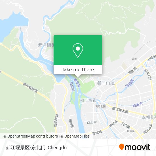 都江堰景区-东北门 map
