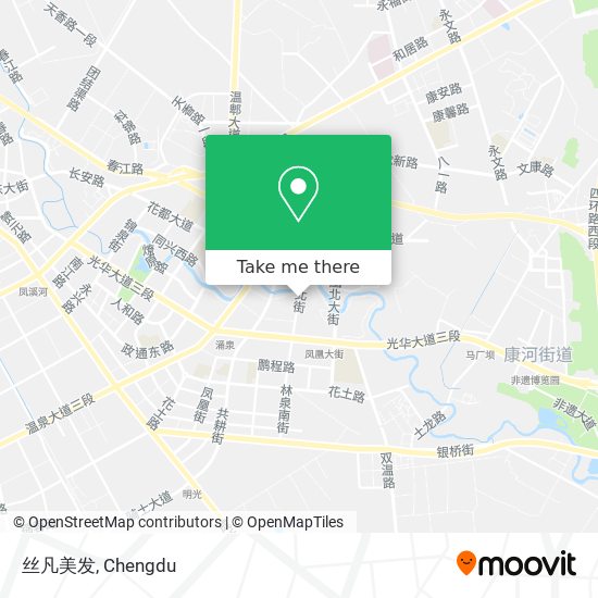 丝凡美发 map