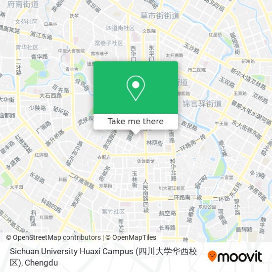 Sichuan University Huaxi Campus (四川大学华西校区) map