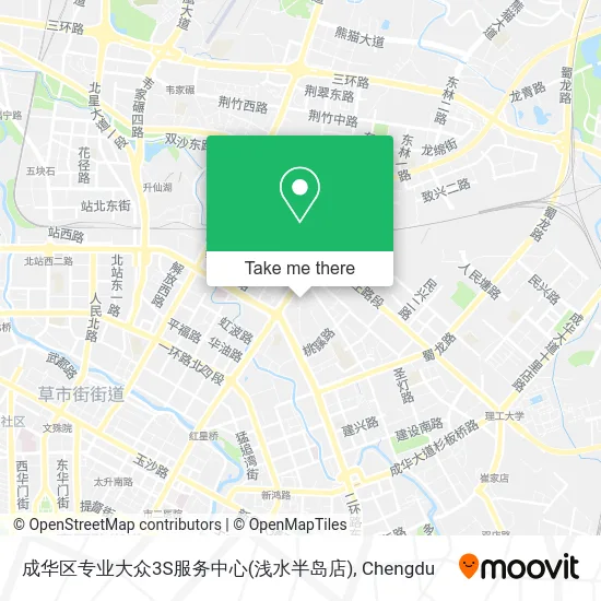 成华区专业大众3S服务中心(浅水半岛店) map